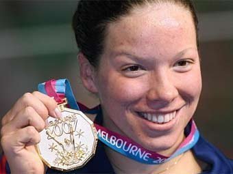 Март 2007 года. Кейт Зиглер на чемпионате мира в Мельбурне. Фото AFP