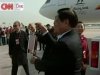 Встреча Олимпийского огня в Пекине. Кадр телекомпании CNN